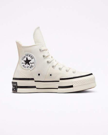 Men's Converse Chuck 70 Plus High Top Shoes Beige / Black | AU E9806B